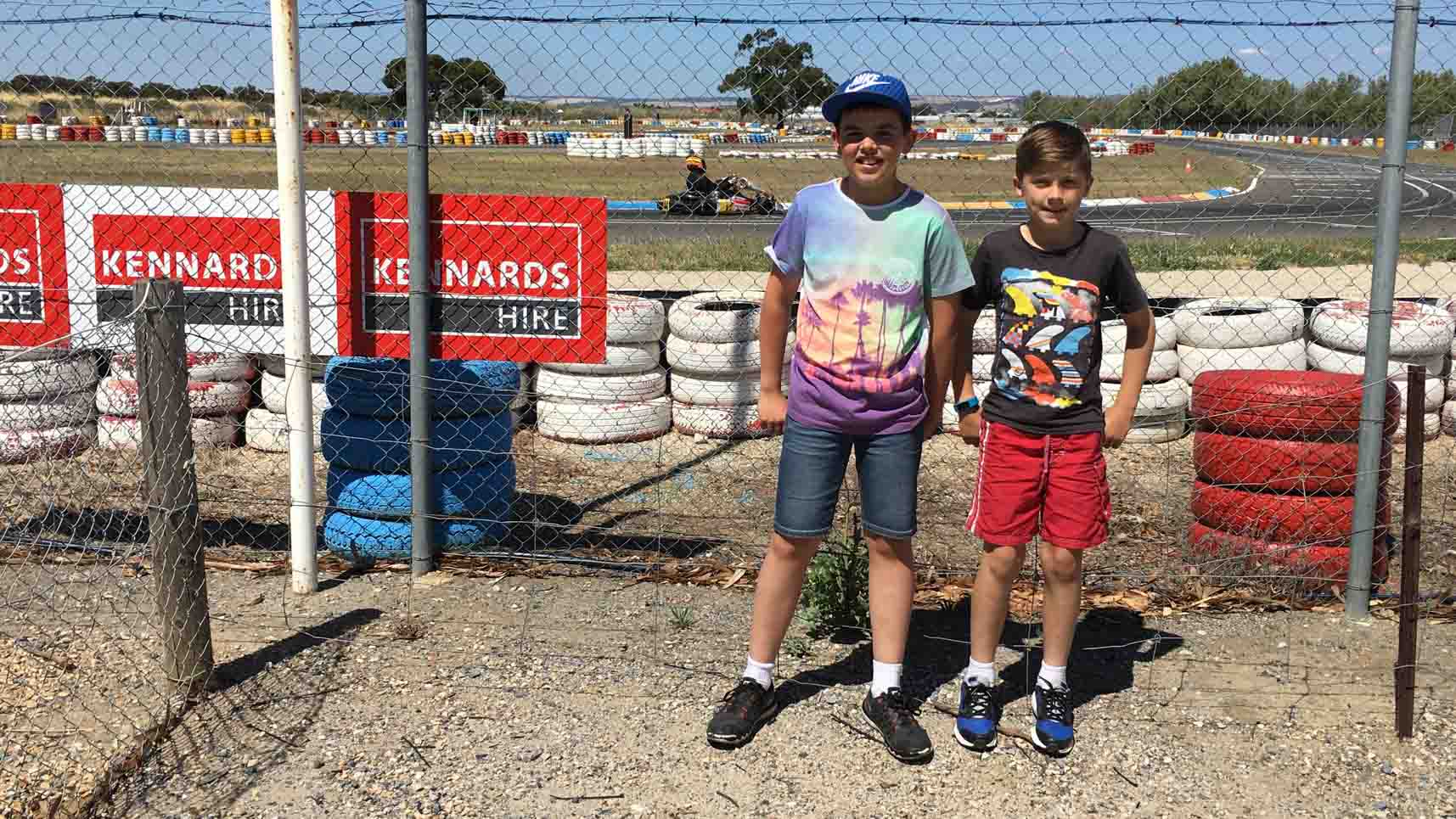 Can't keep the boys from the track