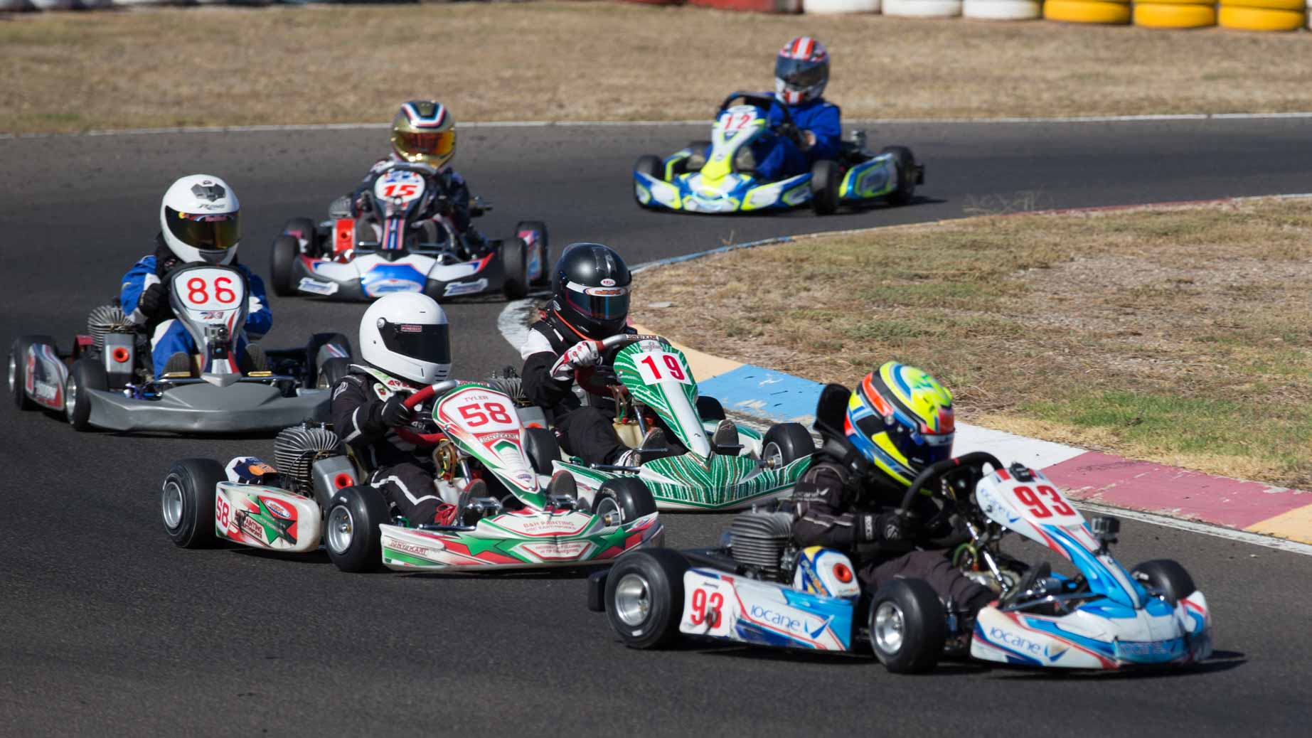 Close racing through the sweeper