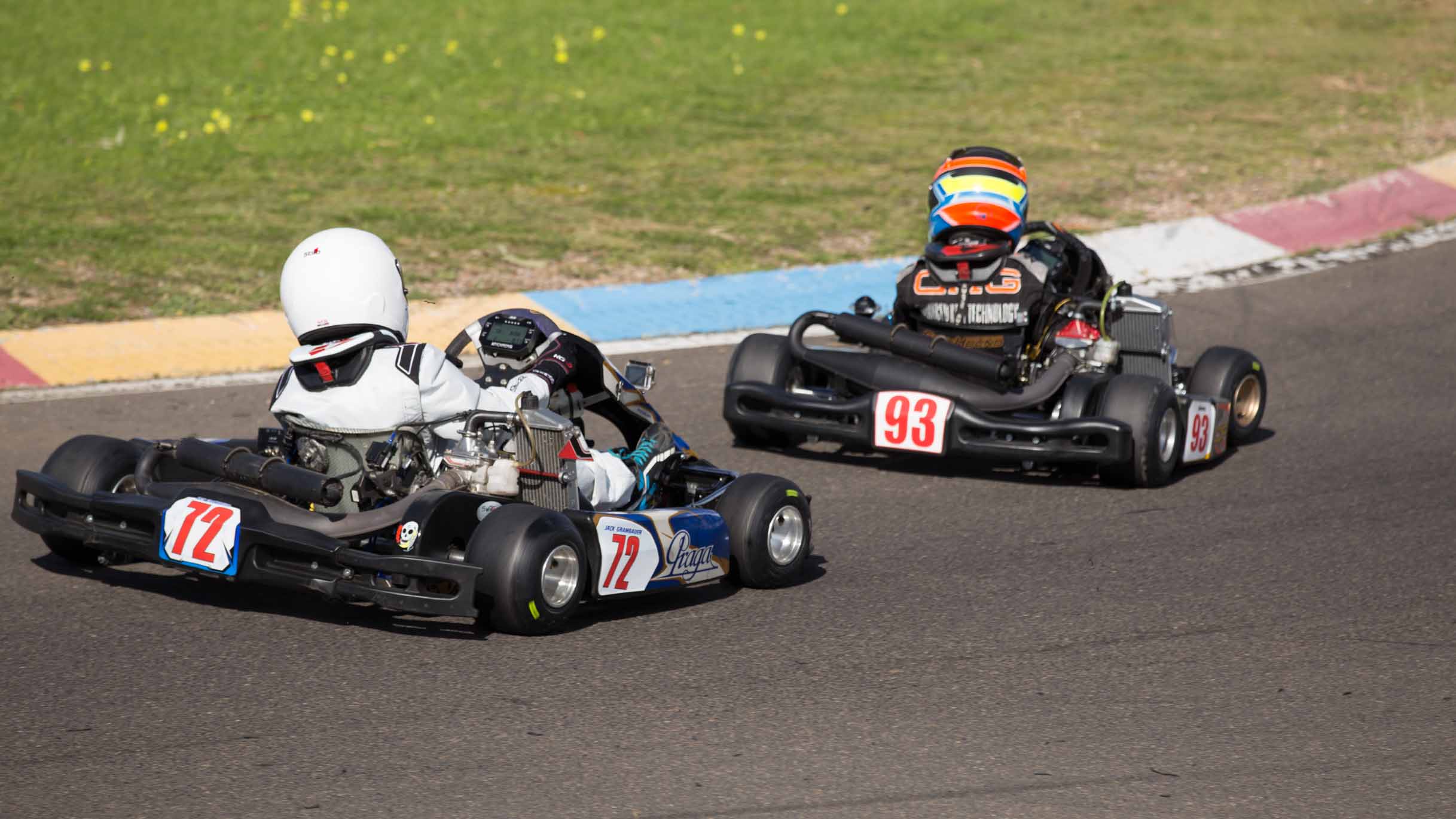 Christine deciding not to behave on the track...