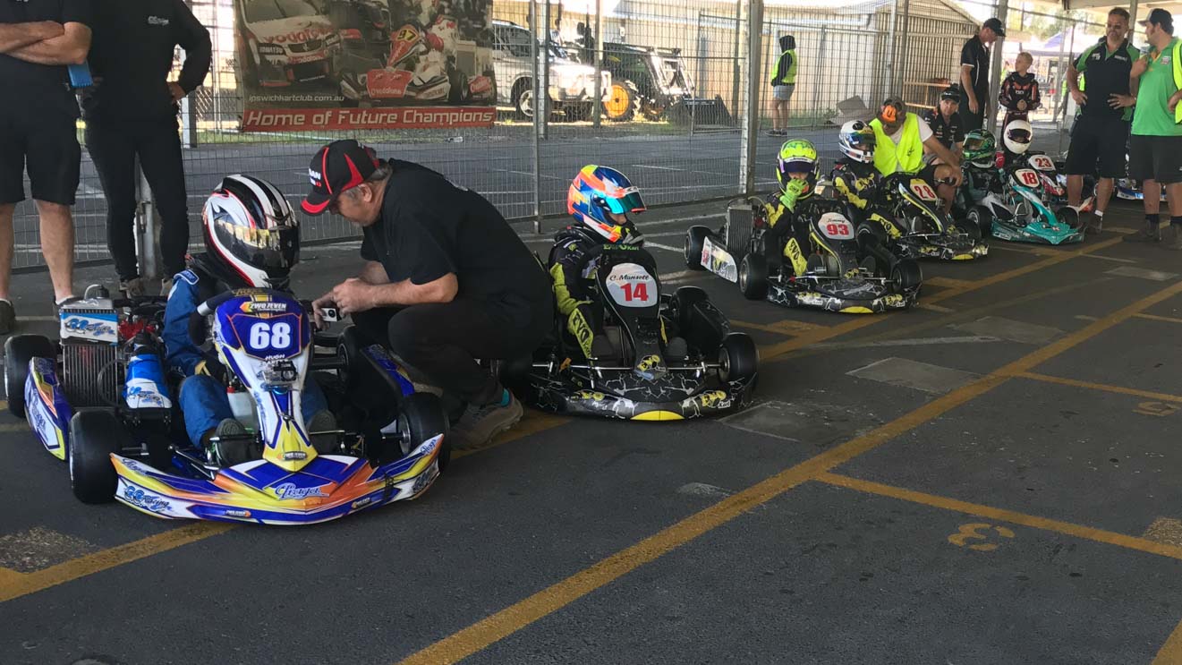 The EvoKarts packing out the top 10 for qualifying...