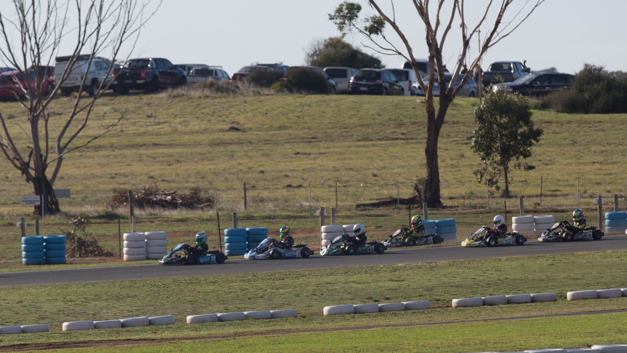 OK.  I'm positive (even with my limited experience) that is not the race line.  I don't think there is a lot of grip out there.
